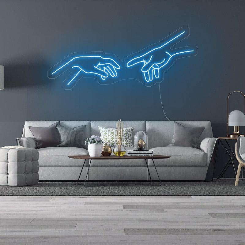 'Hands' LED Neon Sign
