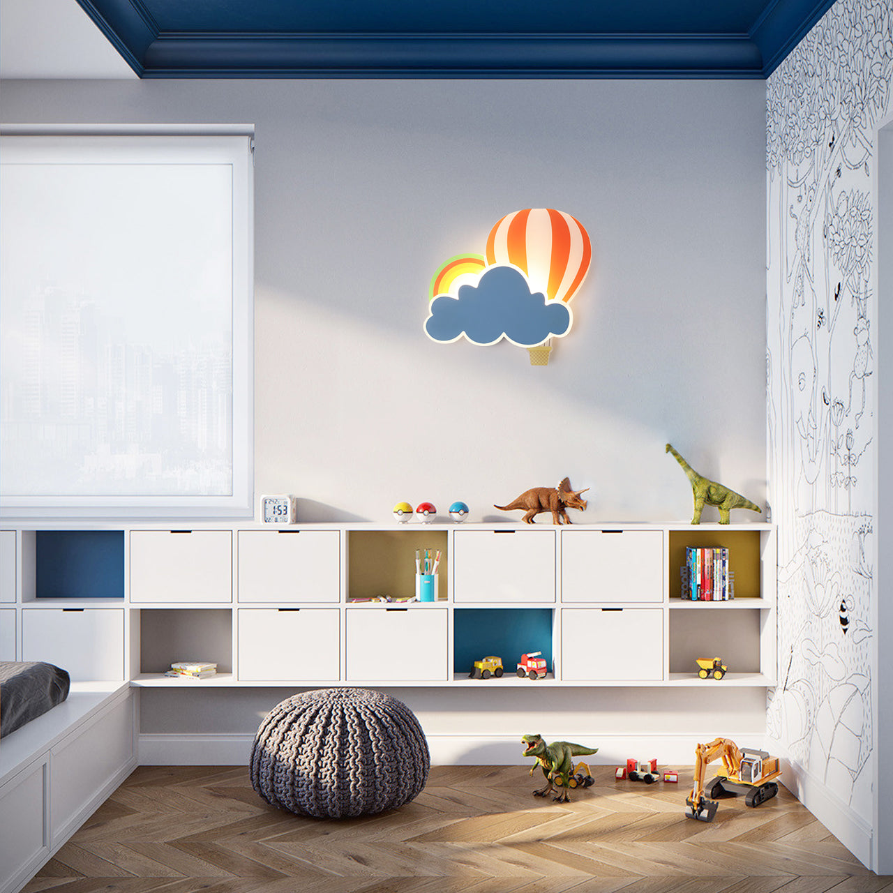 Hot Air Balloon Wall Lamp