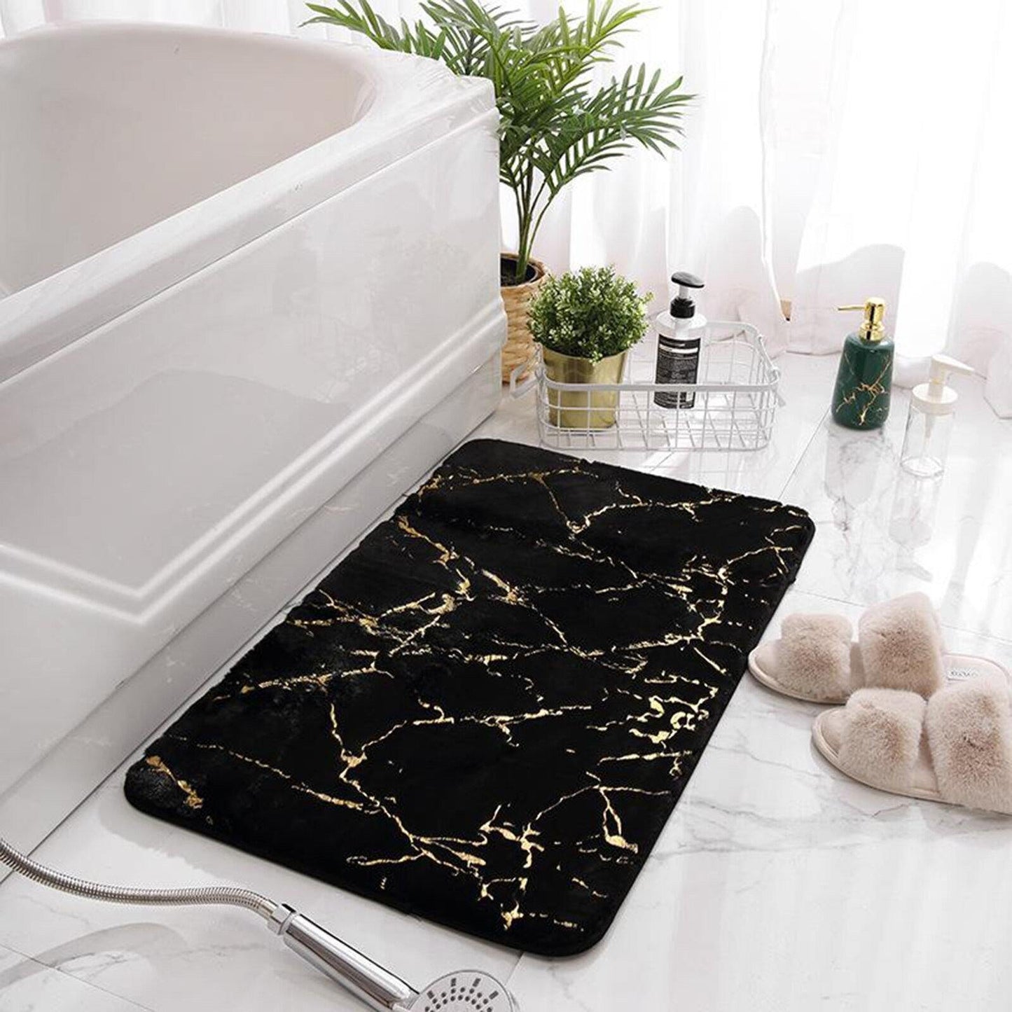LuxeBath‚Ñ¢ Marble Bathroom Mat - Nordic Side - 
