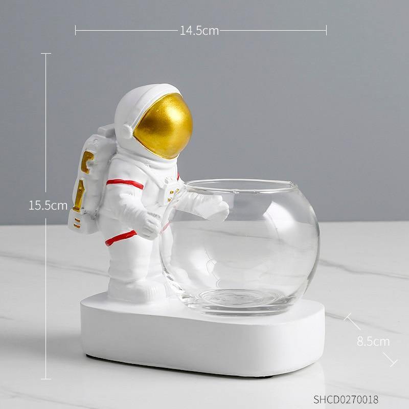 HomeQuill‚Ñ¢ Astronaut LED Plant Holder - Nordic Side - 