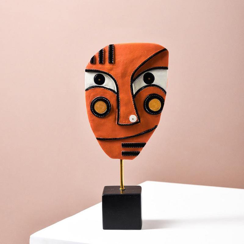 HomeQuill‚Ñ¢ Abstract Face Tabletop Figurine - Nordic Side - 