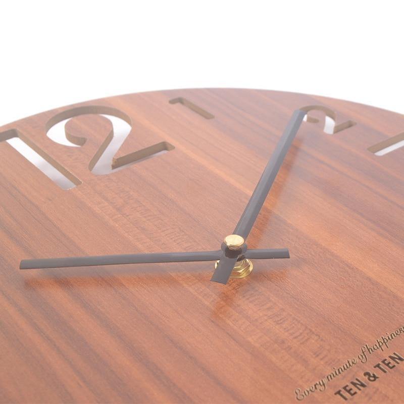 HomeQuill‚Ñ¢ Wooden Wall Clock - Nordic Side - 