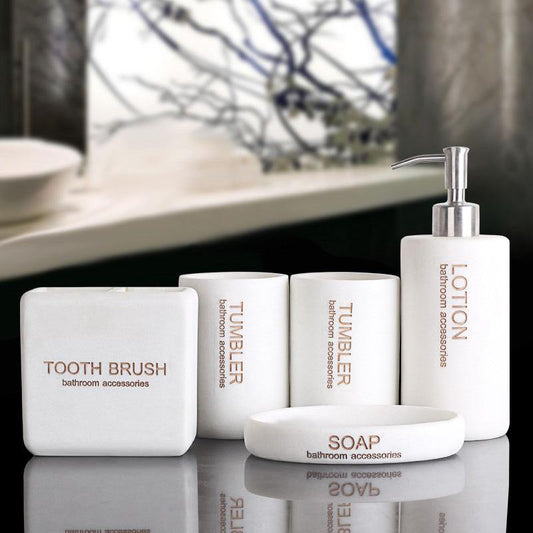 HomeQuill‚Ñ¢ Modern Minimalist Bathroom Set - Nordic Side - 