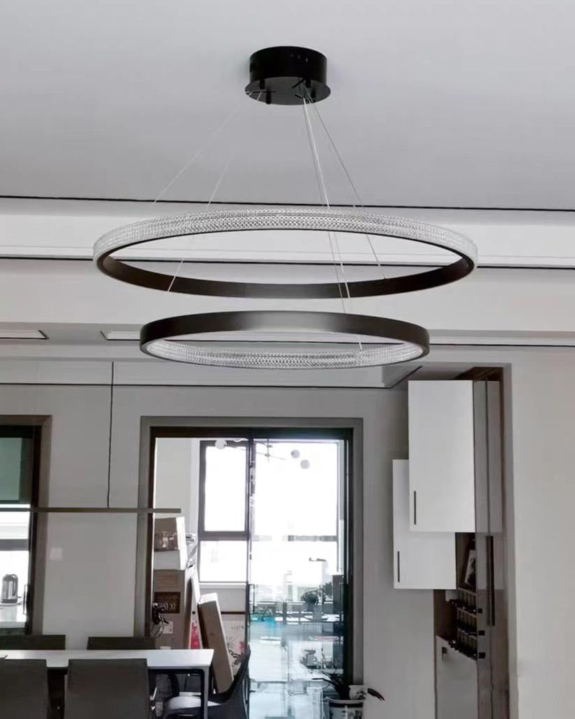 WOMO Circular Led Brass Chandelier-WM2347