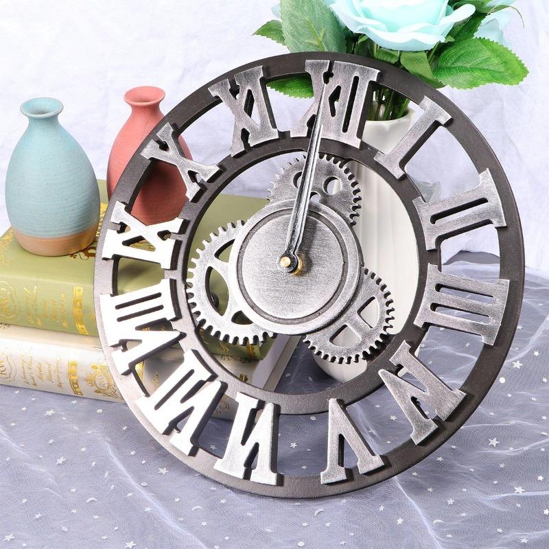 Fabrizio Distressed Farmhouse Wall Clock
