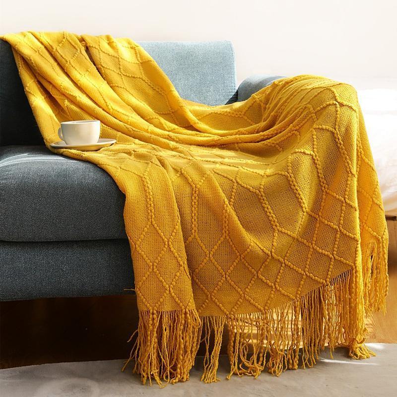 HomeQuill‚Ñ¢ Knitted Throw Blanket - Nordic Side - 