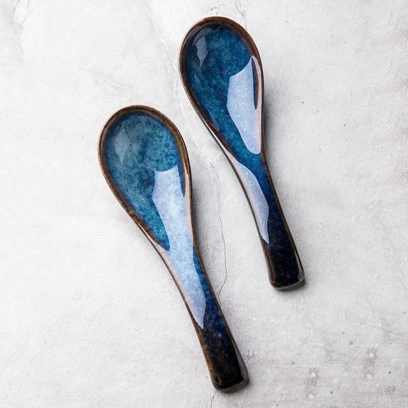 Klastiva‚Ñ¢ Japanese Ceramic Spoons - Nordic Side - 