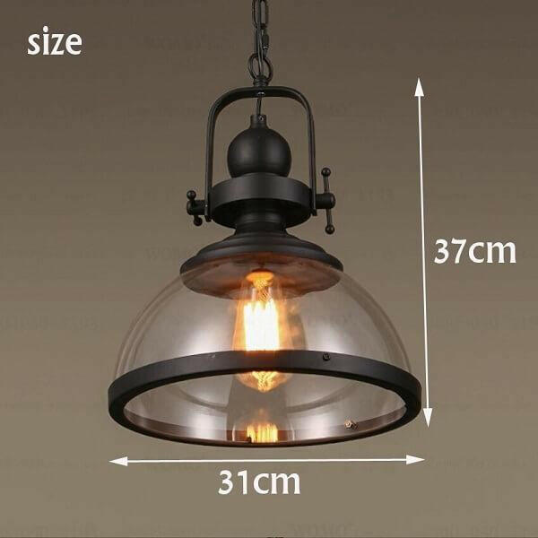 Gree - Industrial Glass Pendant Light