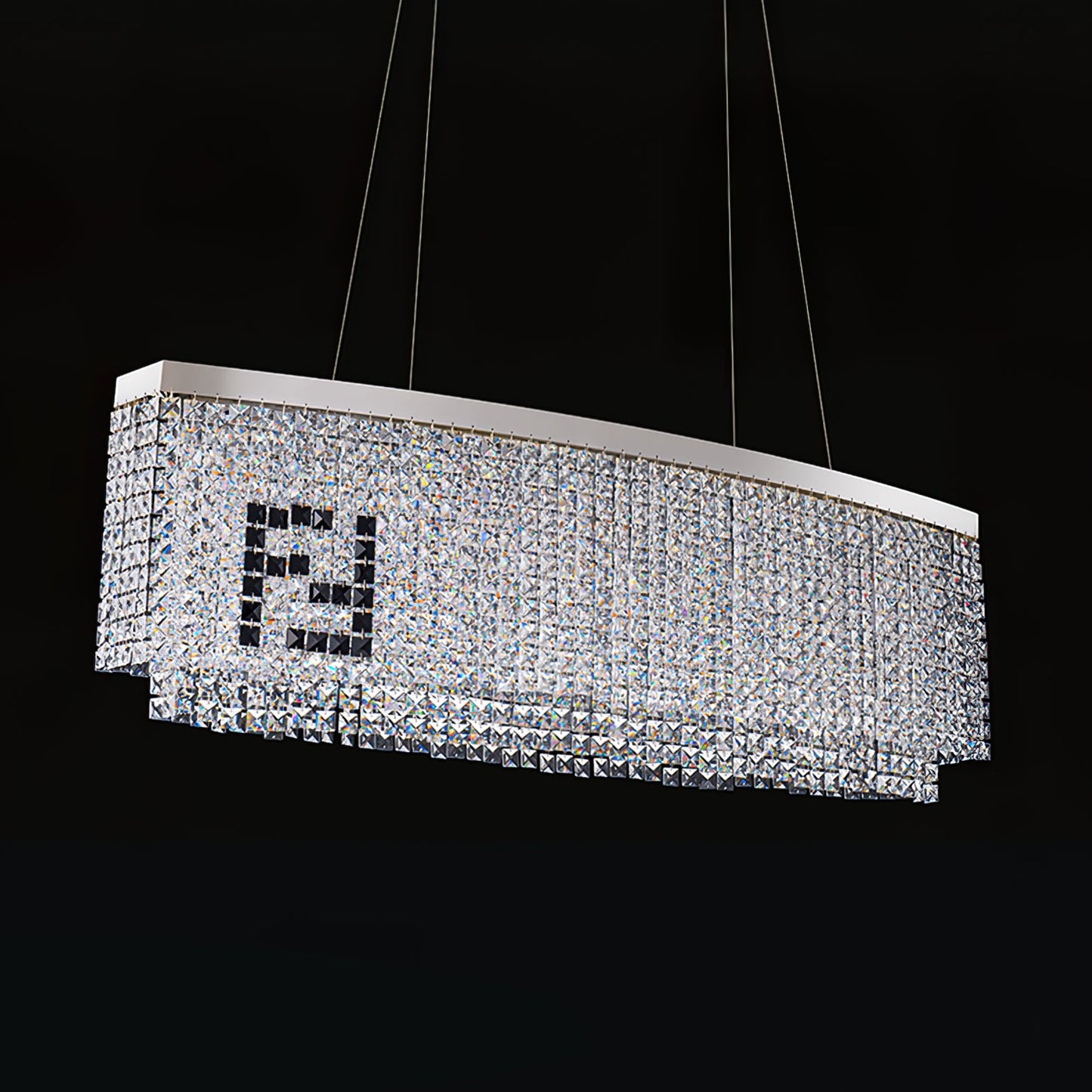 Liliana Rectangle Crystal Chandelier