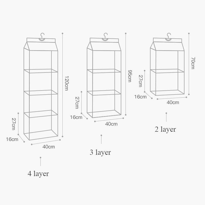 LuxeRack‚Ñ¢ Space-Saving Handbag Organizer - Nordic Side - 
