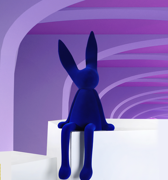 Bunny Bugs, Medium, Indigo