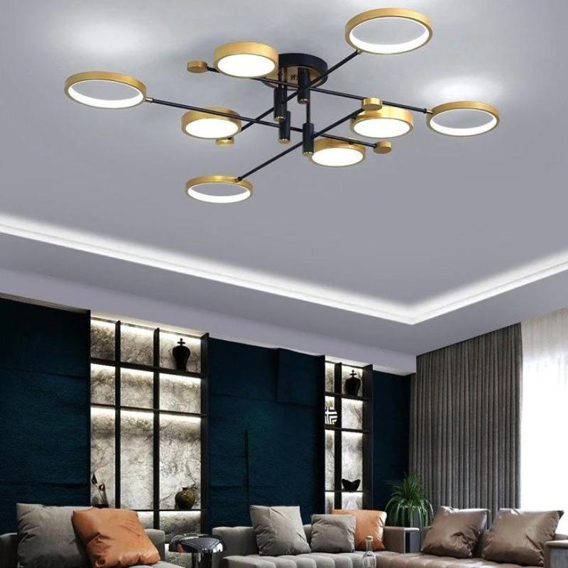 Cayuco Geometric Ceiling Light - Multi-Layer Design