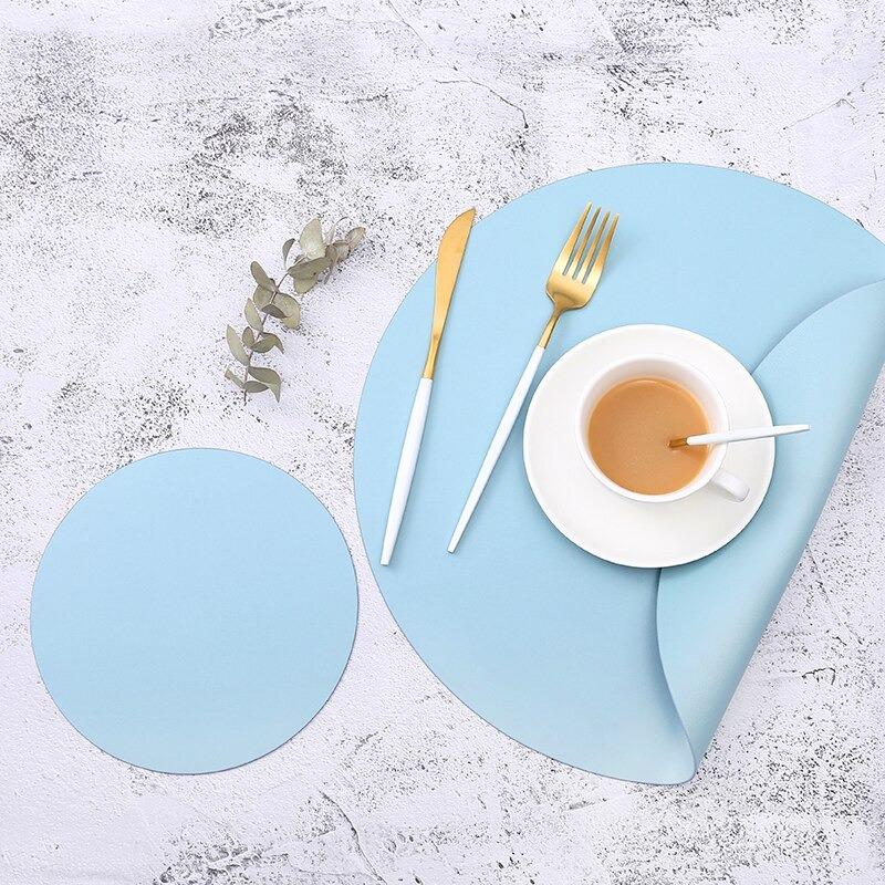 Basic Faux Leather Placemat Set