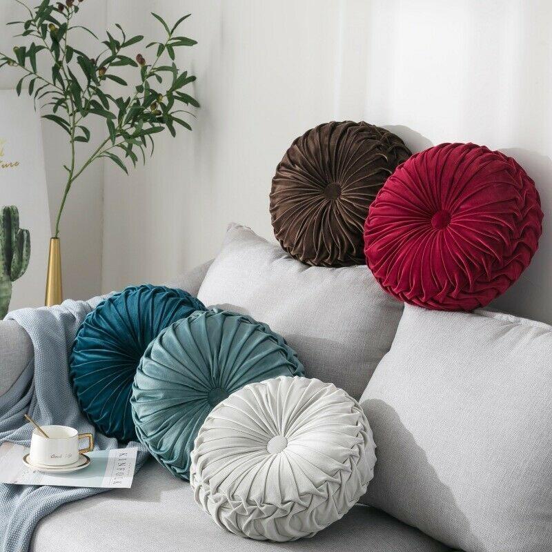 Round Exotic Velvet Round Cushion