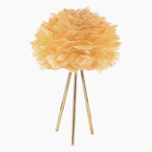 Feather Table Lamp Nordic Style Tripod, 2 Colors