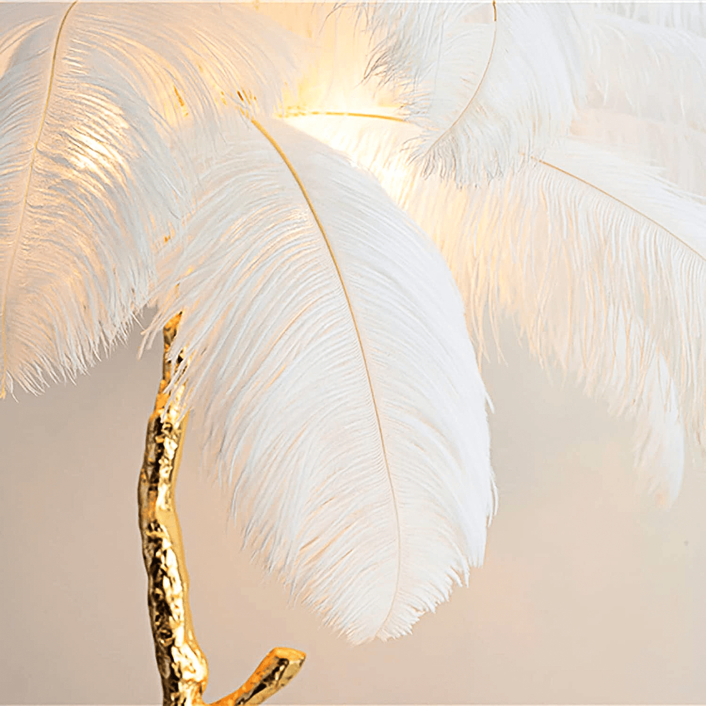 Ostrich Feather Floor Lamp