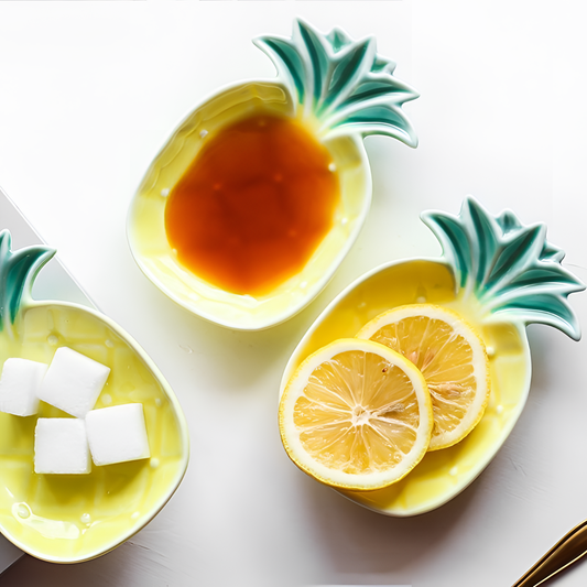 Pineapple Pigmented Ceramic Pineapple Plate | Serveware | NordicAbode.com