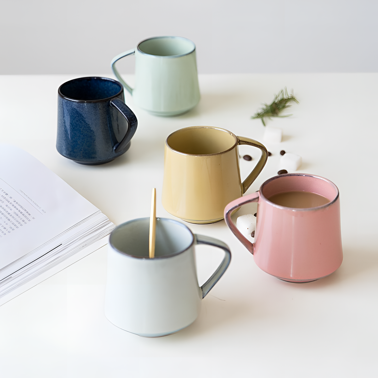 Retro Glazed Ceramic Mug | Drinkware | NordicAbode.com