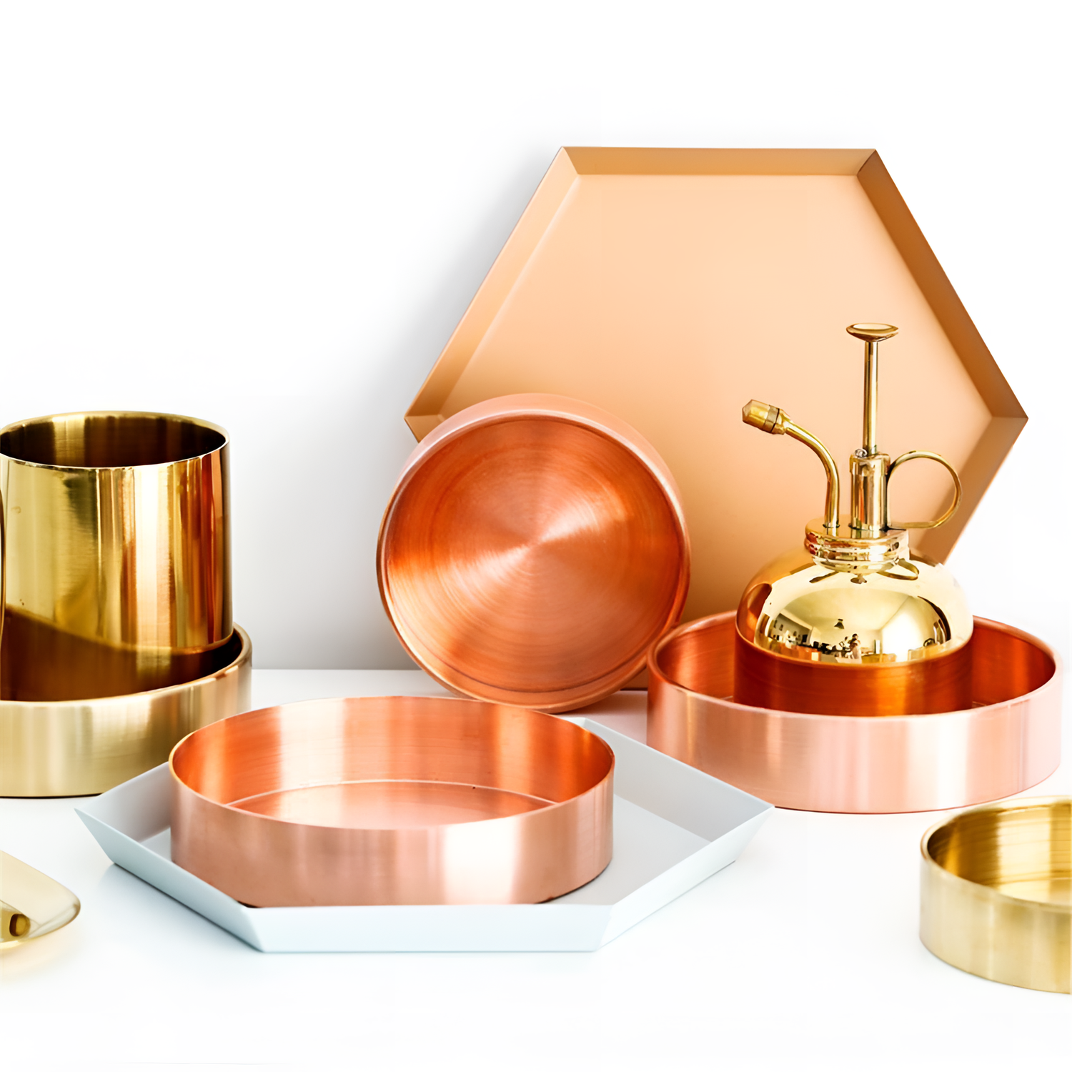 Metal Gold Copper Fruit Organizer | Organization | NordicAbode.com