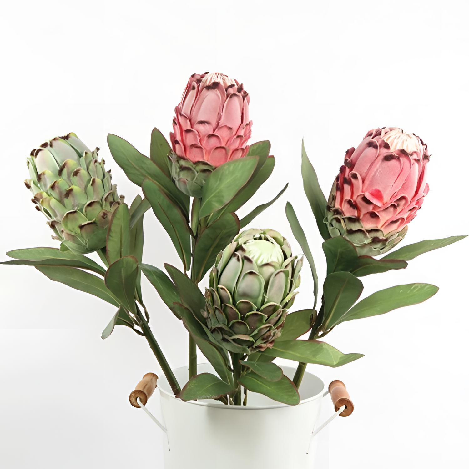 Artificial Realistic Cynaroides Bouquet - 2 Stems | Flowers | NordicAbode.com