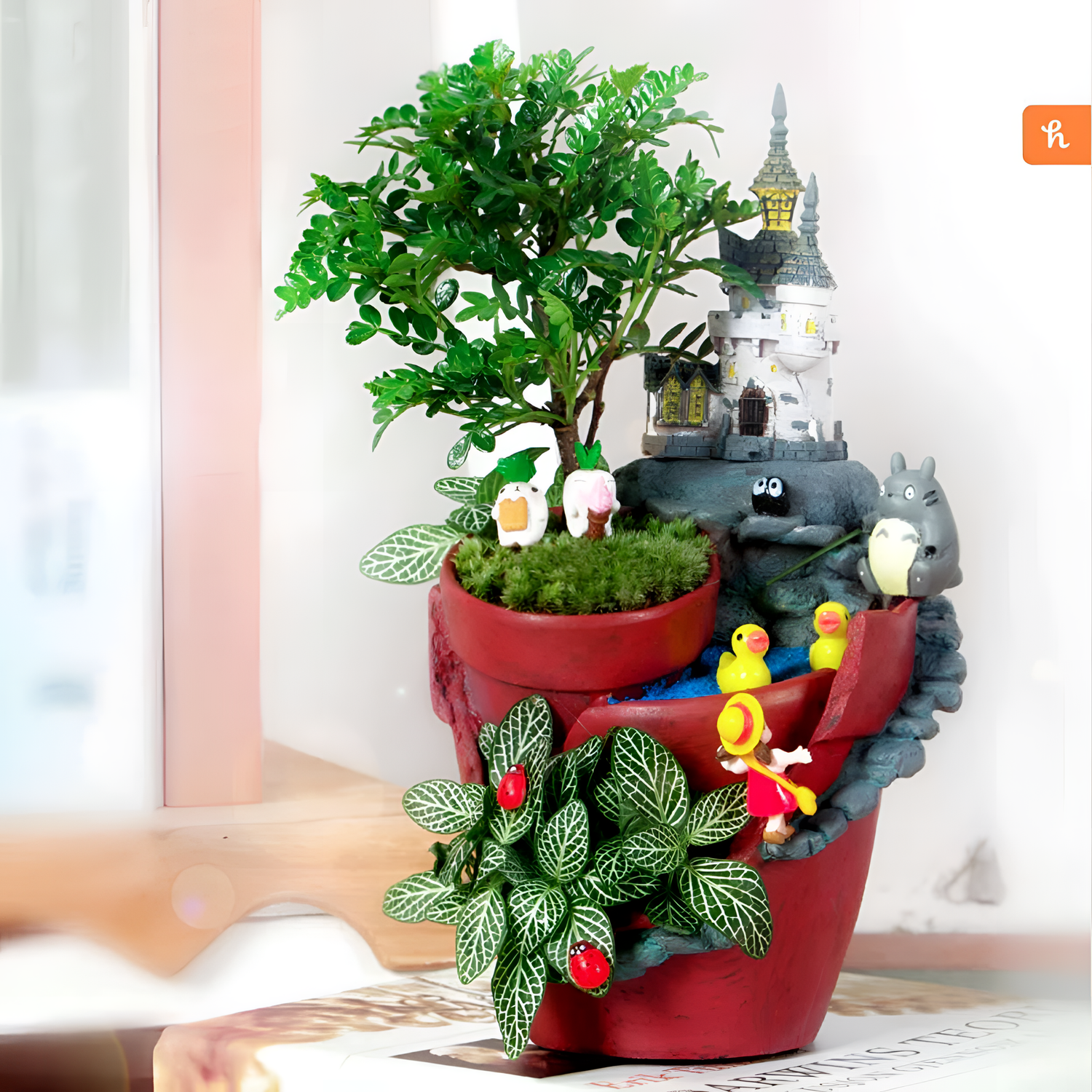 Castle Resin Garden Planter - Castle House | Planters | NordicAbode.com