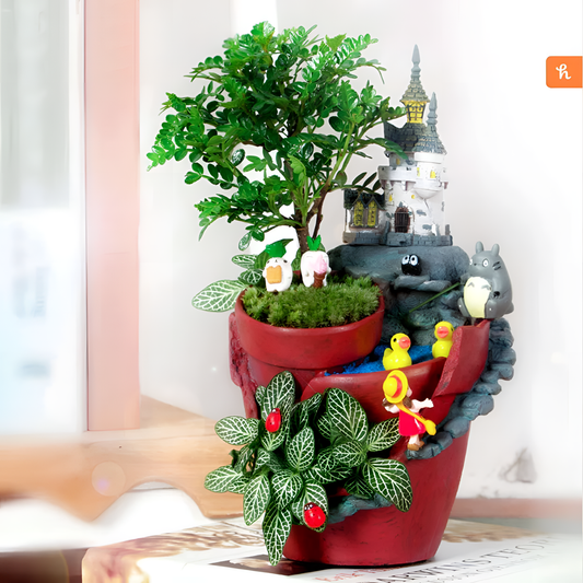 Castle Resin Garden Planter - Castle House | Planters | NordicAbode.com