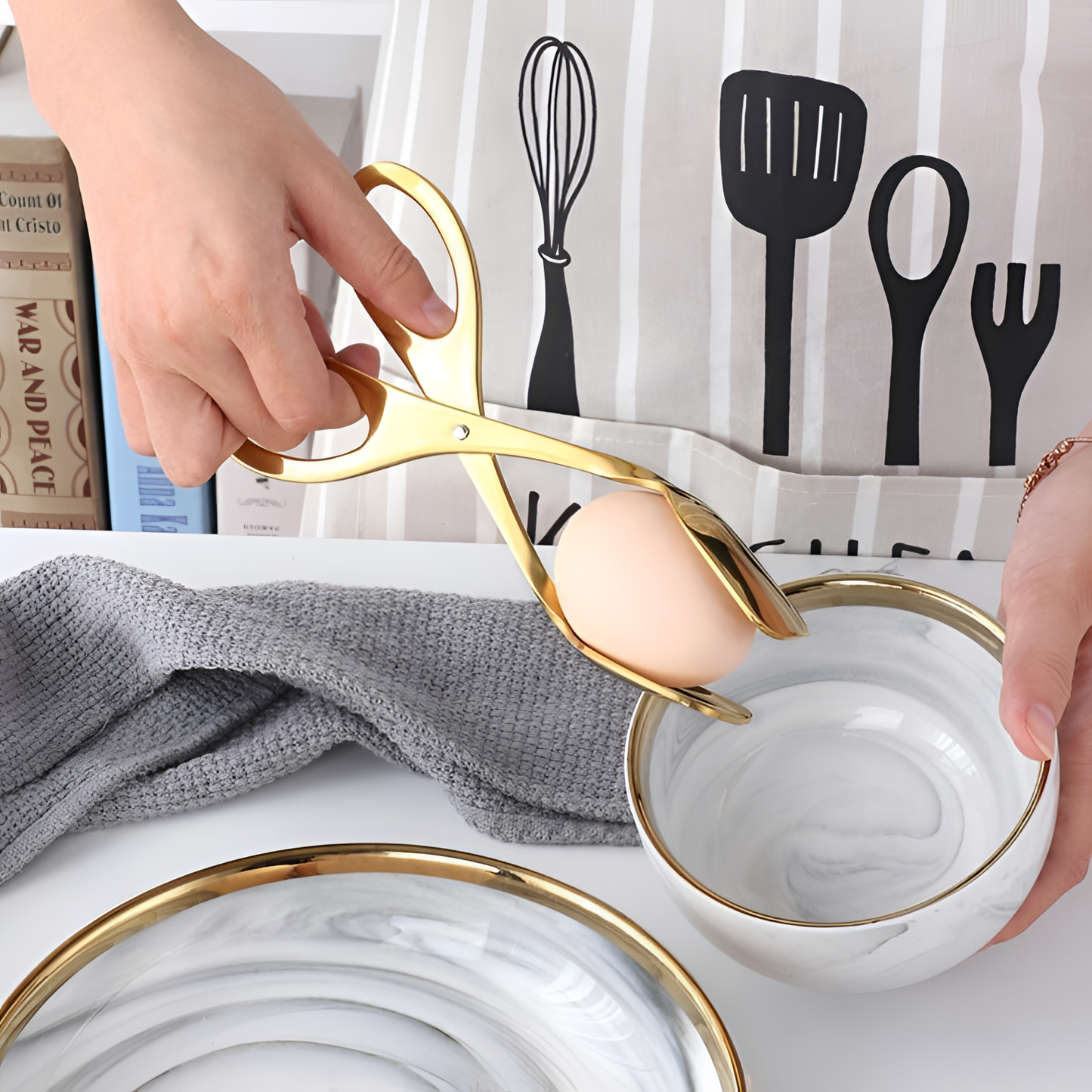 Metal Stainless Steel Tongs - 2 Pack | Kitchen | NordicAbode.com