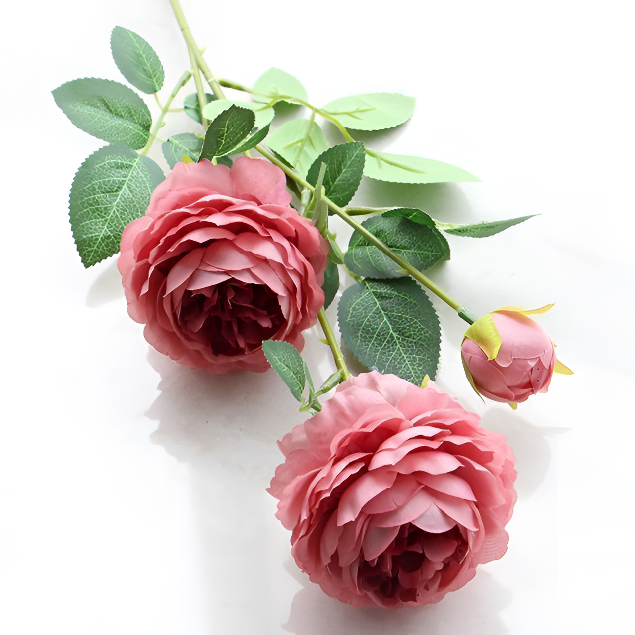 Three-Head Peony Artificial Flower Branch | Floral Decor | NordicAbode.com