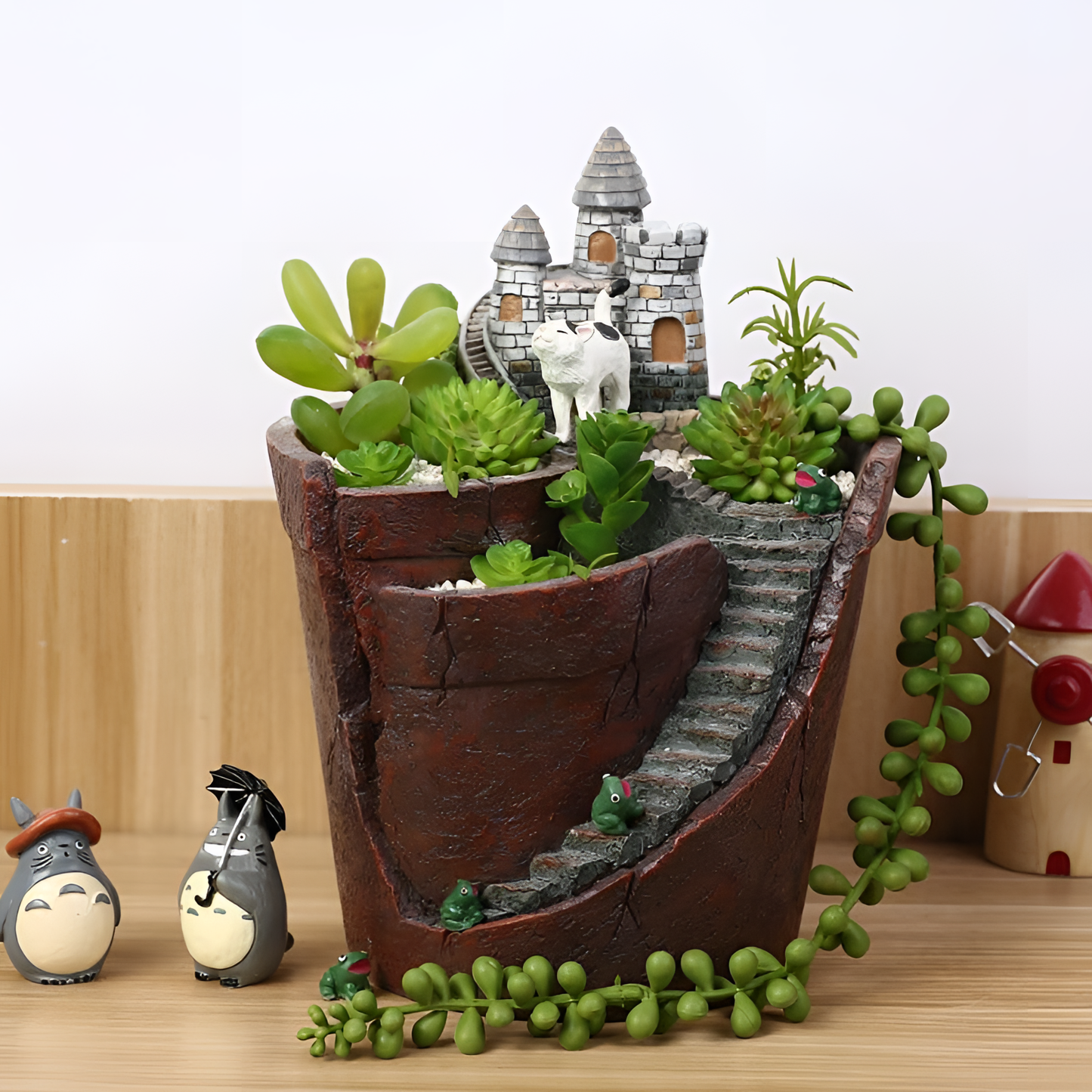 Castle Resin Castle Planter | Planters | NordicAbode.com