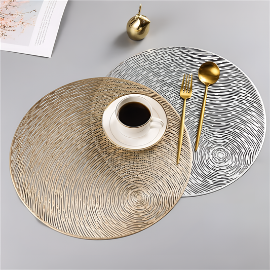 Silver Gold and Silver Tablemat | Table Linens | NordicAbode.com
