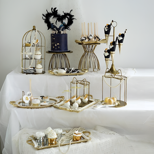 Vintage Gold Resin Trays - Vintage Style | Trays | NordicAbode.com