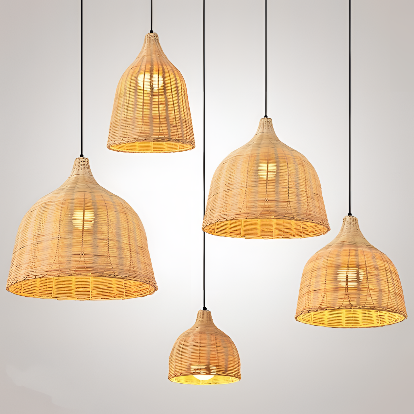 Japanese Natural Rattan Pendant Lamp | Lighting | NordicAbode.com