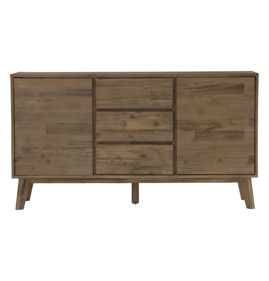 Naolin Modern Farmhouse Buffet - Acacia Wood | Buffets | NordicAbode.com
