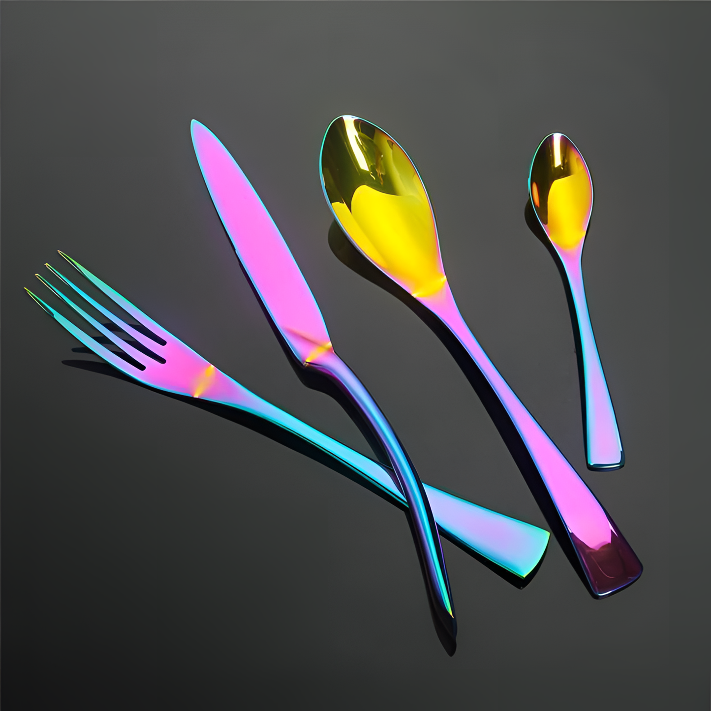 Rainbow Stainless Steel Cutlery Set | Cutlery | NordicAbode.com