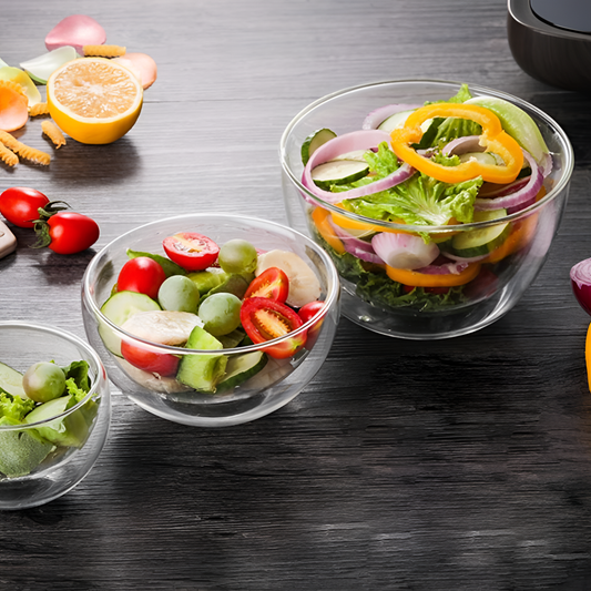 Double-Layer Eco-Friendly Double-Layer Glass Bowl | Dinnerware | NordicAbode.com