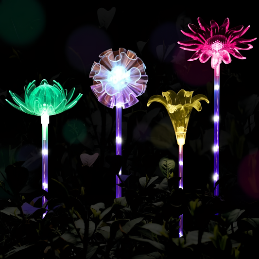 Led Multicolor Solar Flower Lights | Outdoor Lighting | NordicAbode.com