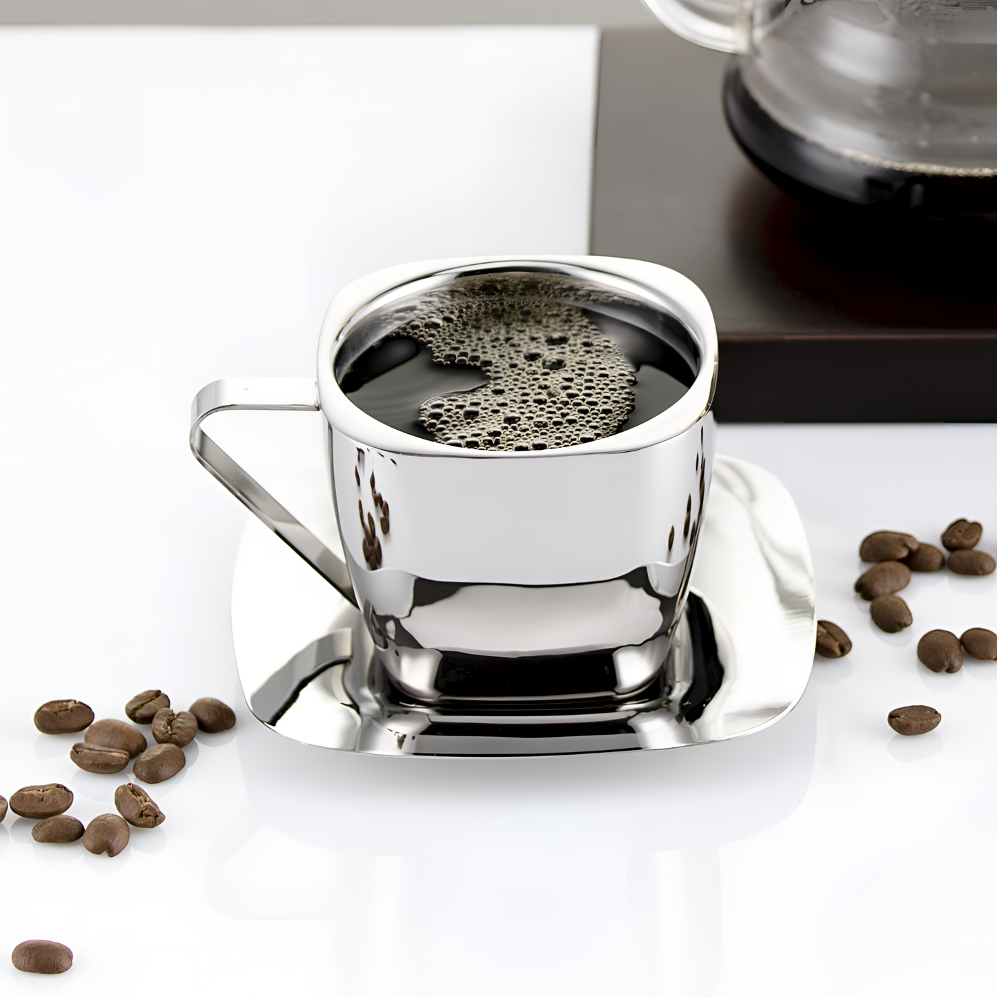 Simple Stainless Steel Cup Set | Drinkware | NordicAbode.com