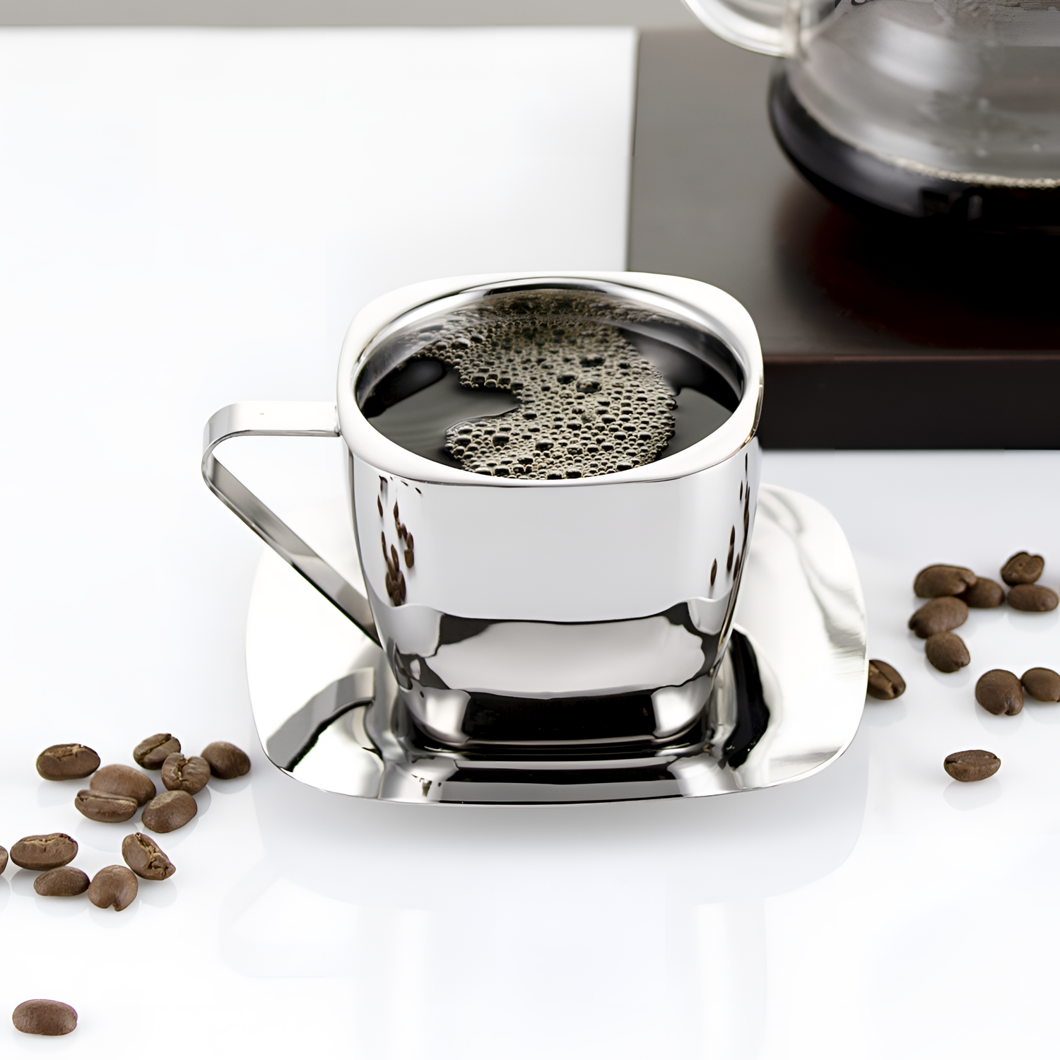 Simple Stainless Steel Cup Set | Drinkware | NordicAbode.com
