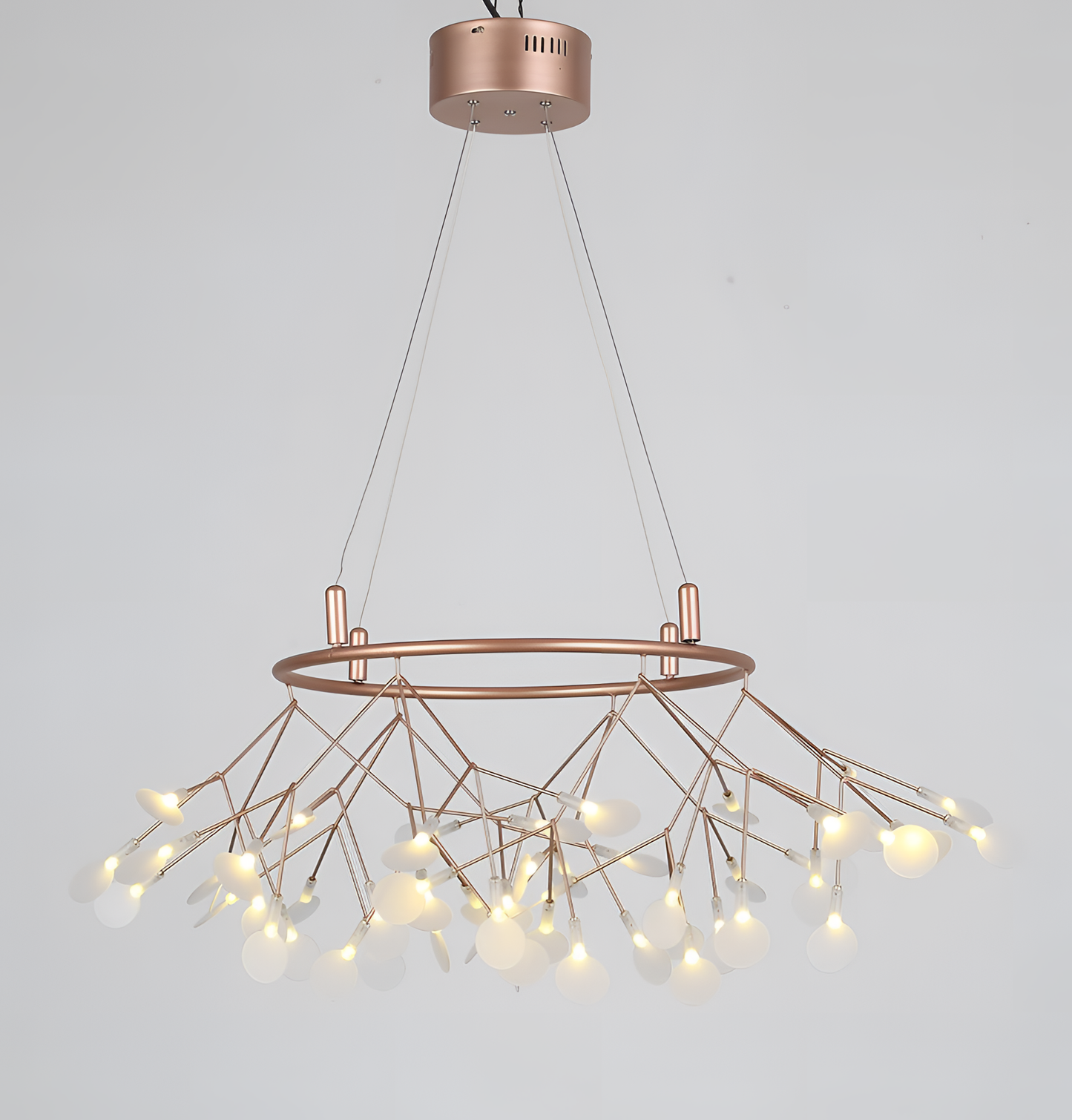 Bram Copper Round Chandelier | Lighting | NordicAbode.com