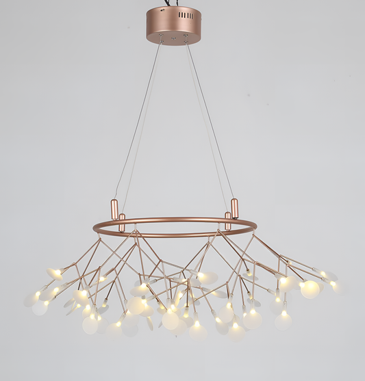 Bram Copper Round Chandelier | Lighting | NordicAbode.com