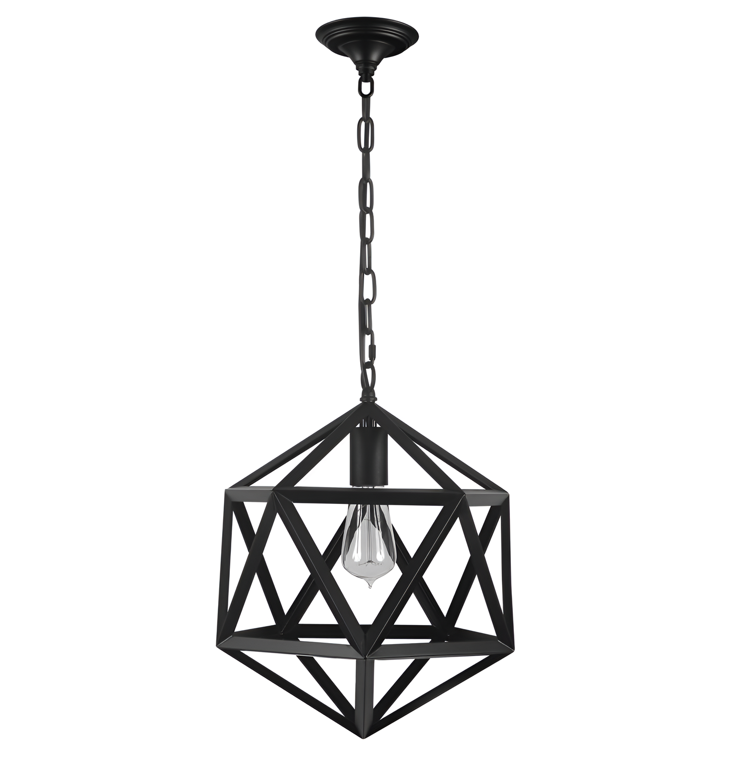 Polyhedron Industrial Pendant Lamp - Metal | Lighting | NordicAbode.com