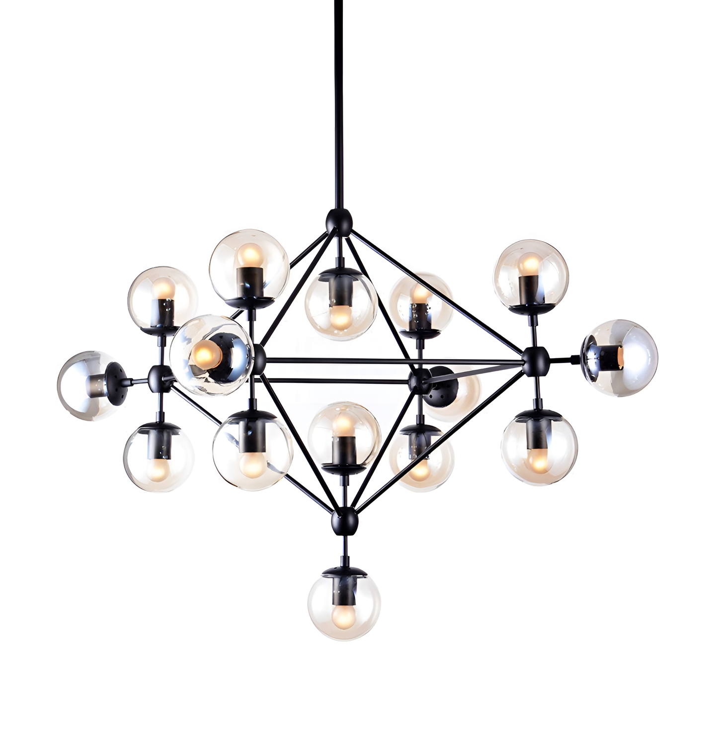 Jonatan Modern Glass Chandelier - 15 Bulbs | Lighting | NordicAbode.com