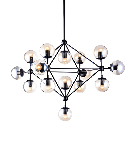 Jonatan Modern Glass Chandelier - 15 Bulbs | Lighting | NordicAbode.com