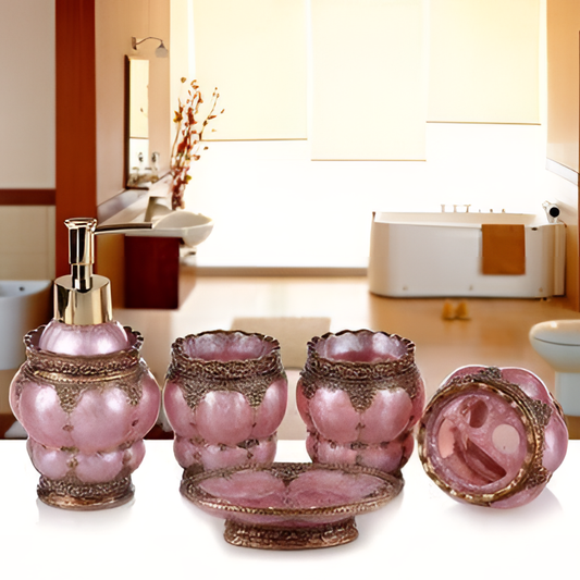 Lavish Luxe Bathroom Accessories Set | Bathroom Accessories | NordicAbode.com