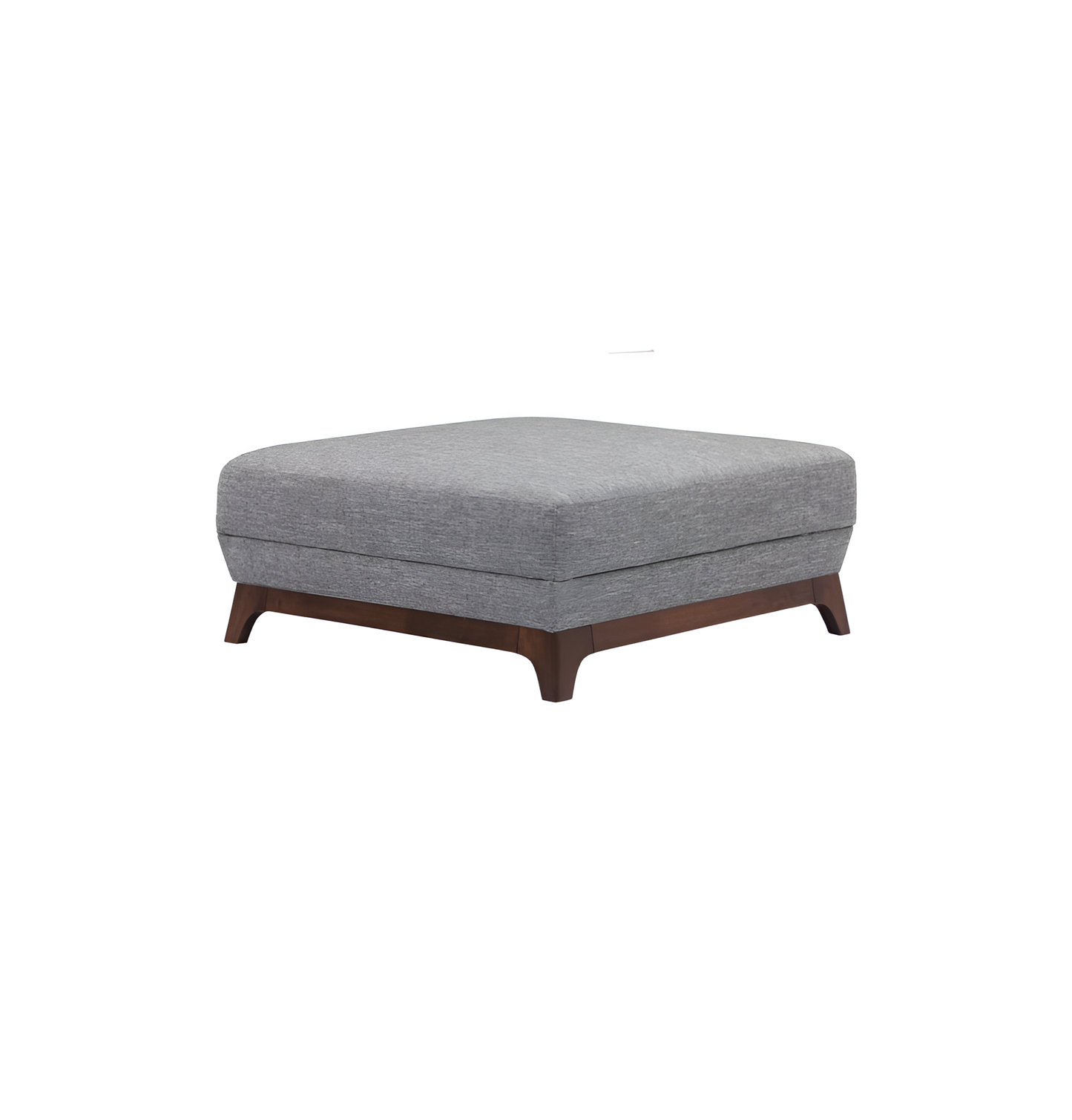 Chloe Coral & Cocoa Ottoman - Oak Wood | Ottomans | NordicAbode.com
