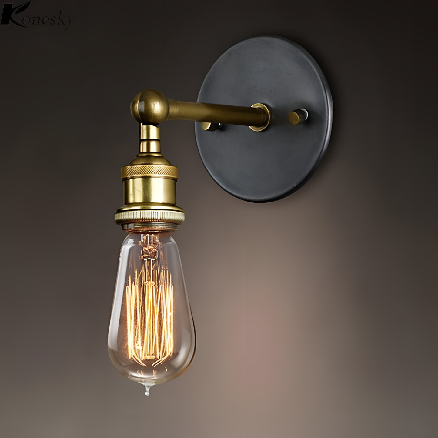 Modern Vintage Brass Wall Lamp | Lighting | NordicAbode.com