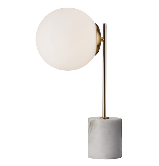 Tuva Marble Table Lamp - Gold Frame | Lighting | NordicAbode.com