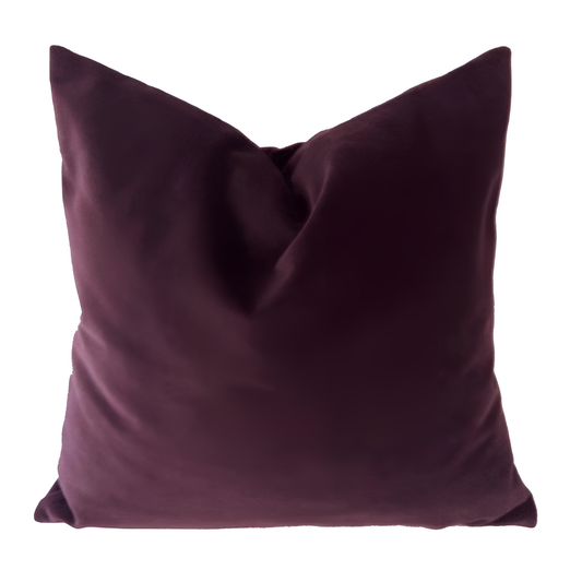 Matte Dark Plum Velvet Cushion Cover | Cushion Covers | NordicAbode.com