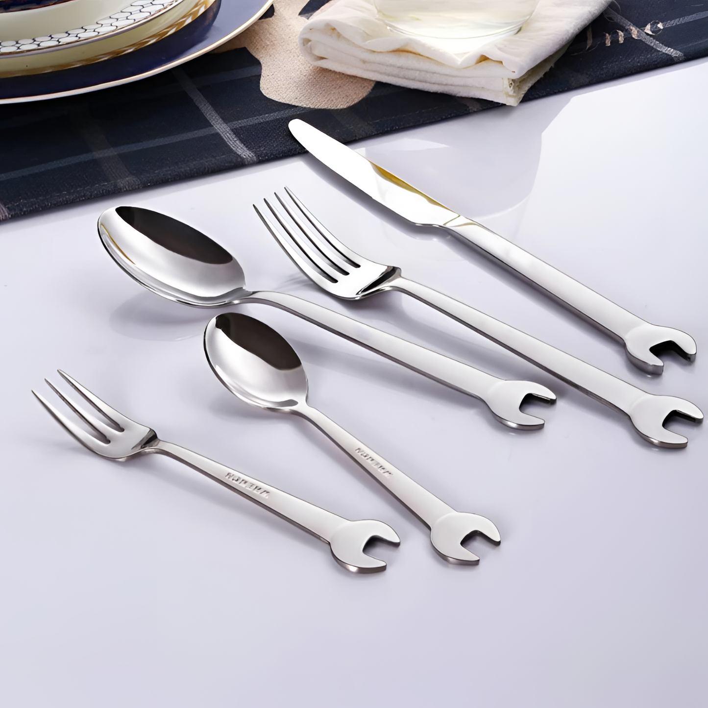 Wrench Design Cutlery Set | Dining | NordicAbode.com