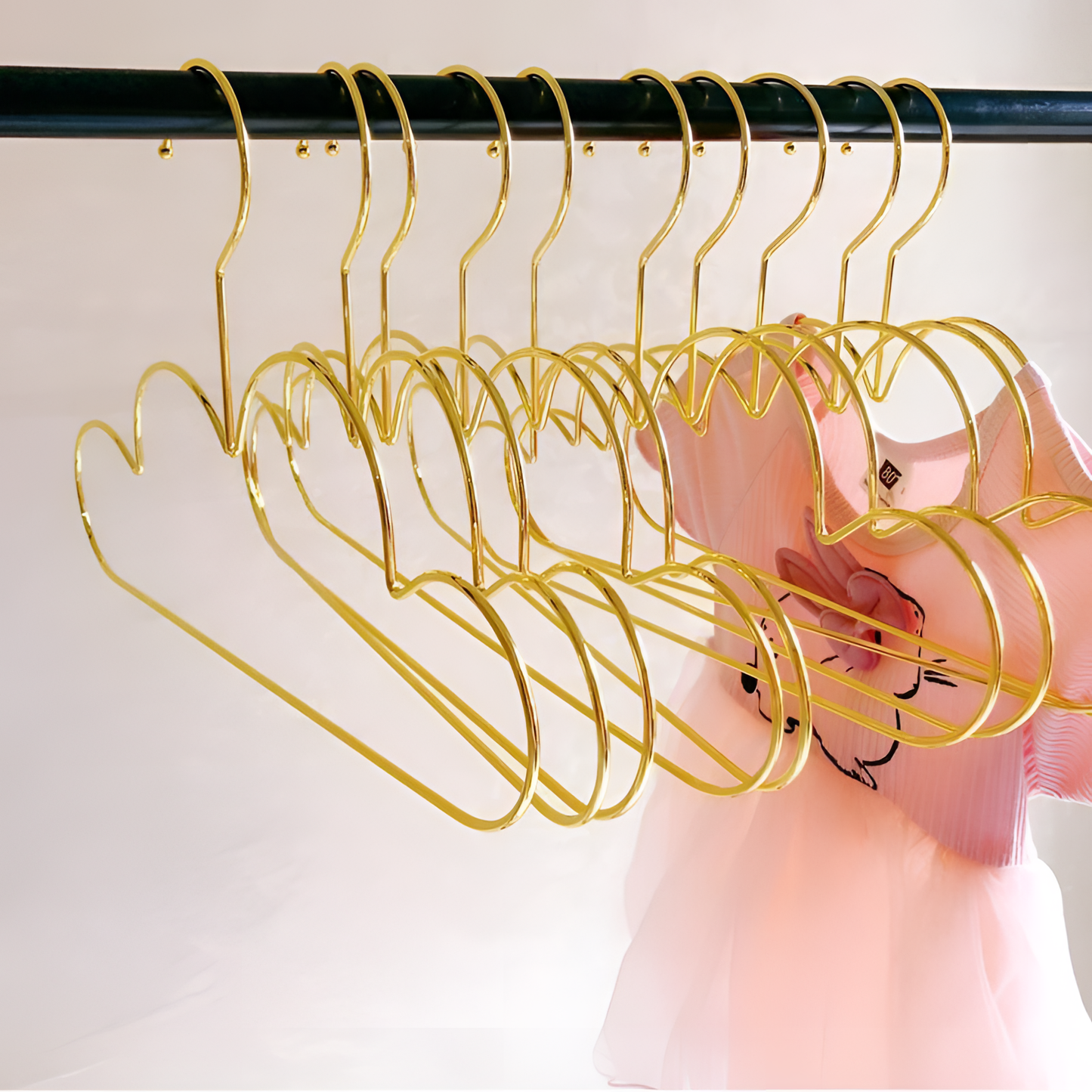 5Pieces Gold Cloud Hangers - Set of 5 | Storage | NordicAbode.com